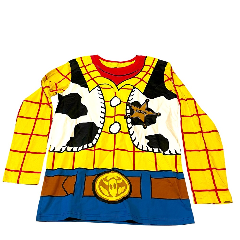 ❤️Disney Pixar Toy Story Cowboy Sheriff Costume Shirt. EUC